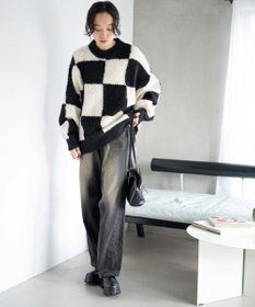 WEGO 幾何学柄ニットプルオーバー