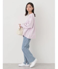 earth music&ecology サイドボタンダンボールプルオーバー