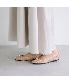 MODE ET JACOMO <carino>パールビジュー付きデザインバレエ