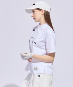 PW CIRCULUS 【WOMEN】アニマルグラフィックモックネック  ゴルフウェア レディース