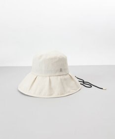 AURORA 【 LANVIN COLLECTION（ランバン コレクション） 】シルクギンガムカサブランカハット