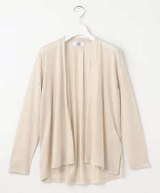 J.PRESS LADIES セルロースジャージー ミディ丈 カーディガン