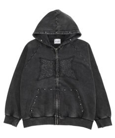 WEGO パウダーブリーチスタッズZIPパーカー