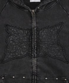 WEGO パウダーブリーチスタッズZIPパーカー