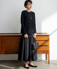 23区 【先行予約】エンブロイダリーレース ニットベスト