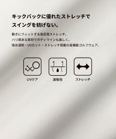 PW CIRCULUS 【吸水速乾 / UV遮蔽率99.5% UVカット / ストレッチ】【WOMEN】ラビットグラフィック ロングスリーブモックT ゴルフウェア レディース