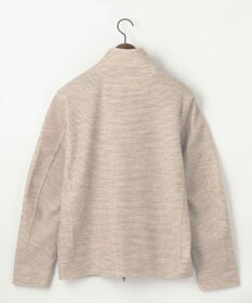 JOSEPH ABBOUD 【ストレッチ/ソフト/洗える/JAPANファブリック】ウールブロックピケ スタンドジップ アウター