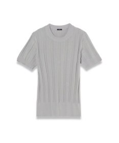 JOSEPH 【WEB&OUTLET限定・洗える】コットンシルクリブ　ラウンドネックニットティー