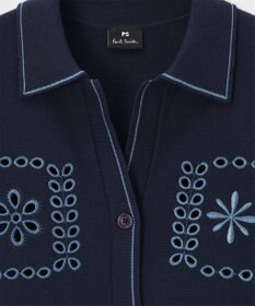 Paul Smith ハンドクラフトエンブロイダリー 半袖ニットシャツ