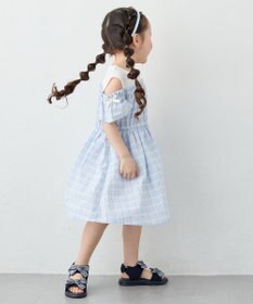 ANY KIDS 【洗濯機可能】オンオフショルダーワンピース