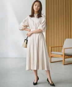 組曲 S 【WEB限定カラーあり】ボリュームスリーブシャツワンピース