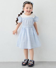 ANY KIDS 【洗濯機可能】オンオフショルダーワンピース