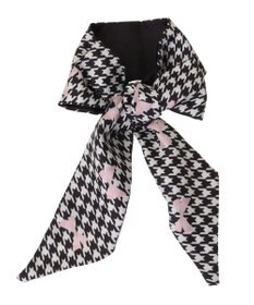 Maison de FLEUR 千鳥リボンプリントスカーフ