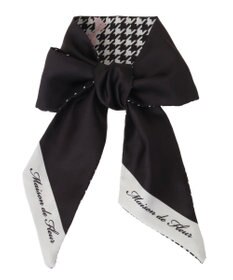 Maison de FLEUR 千鳥リボンプリントスカーフ