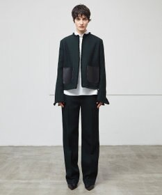 BEIGE， MILLAM / フェイクレザーパッチワイドパンツ