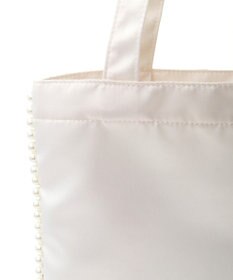 Maison de FLEUR サテンパールブレードトートバッグ