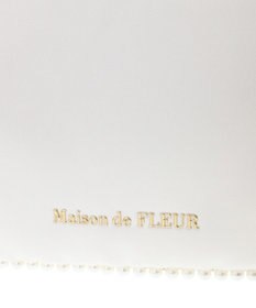 Maison de FLEUR サテンパールブレードトートバッグ