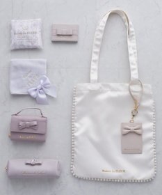 Maison de FLEUR サテンパールブレードトートバッグ