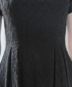 Tiaclasse 【洗える】パンチングレーススカラップワンピース