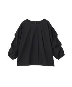 Green Parks イージーケア袖タックブラウス