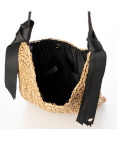 UNBILLION カシュカシュ cachecache / 下がりグログラン柄編みトートバッグ