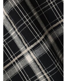 CRAFT STANDARD BOUTIQUE 先染めチェック（小）バンドカラー袖ＲＩＢ　ＯＰ