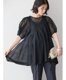 AMERICAN HOLIC ボリュームスリーブティアードニットチュニック