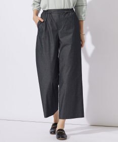 J.PRESS LADIES L 【洗える・吸水速乾・接触冷感】リネンツイル パンツ