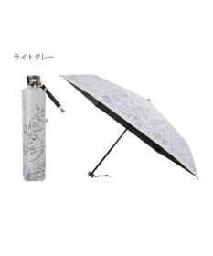 MOONBAT 【遮光率100％/遮熱/UV】LANVIN en Bleu (ランバン オン ブルー)晴雨兼用日傘 ドローイング フラワー 花柄 折りたたみ傘 簡単開閉