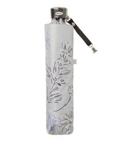 MOONBAT 【遮光率100％/遮熱/UV】LANVIN en Bleu (ランバン オン ブルー)晴雨兼用日傘 ドローイング フラワー 花柄 折りたたみ傘 簡単開閉