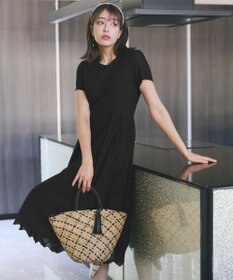 Tiaclasse 【洗える】パンチングレーススカラップワンピース