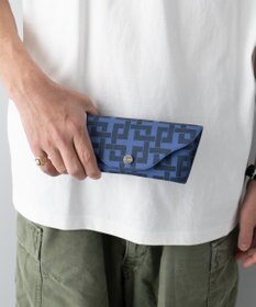 MIYABIYA La quoh with kirakaracho 角つなぎ プリントレザー 眼鏡ケース