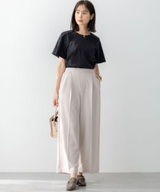 組曲 【WEB限定】ジョーゼットジャージーワイド パンツ