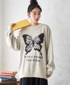 WEGO オーバーフィットジャガードプルオーバー