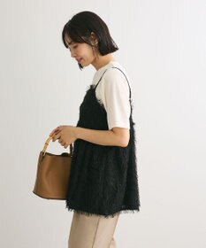 Green Parks ラメフリンジカットキャミソールビスチェ