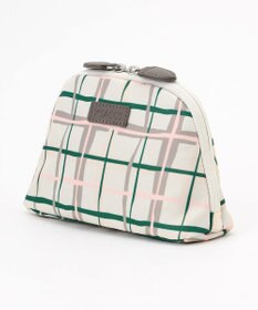 Y'SACCS 総柄プリントハーフムーンポーチ