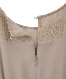 YECCA VECCA レース切替シフォンドレス