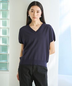 UNFILO L スゴ機能美 Vネック ニット