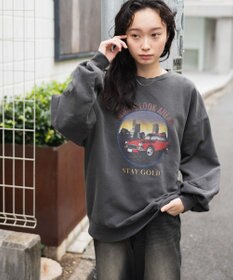 WEGO ヴィンテージライクピグメントスウェット