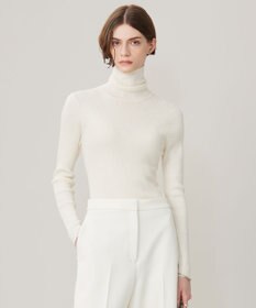 ICB 【CLASSY.1月号掲載・新色追加・洗える】エクストラファインメリノ タートルネックプルオーバー