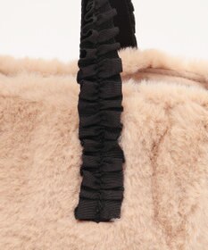 ANY SIS フリルハンドルフェイクファー バッグ