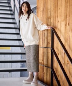 ANY 【洗濯機可】裏起毛スウェットハイネックプルオーバー