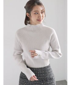 Te chichi モールリブスタンドネックニット