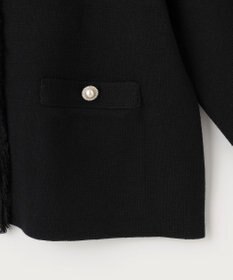 組曲 ビジューボタンニットジャケット