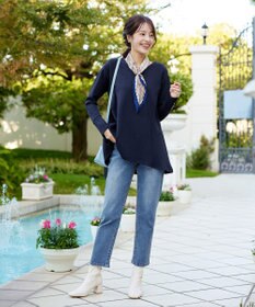 Tiaclasse 【洗える】【ふわもち美すふれ】フレアシルエットカットソー