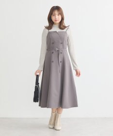 earth music&ecology トレンチ風キャミワンピース