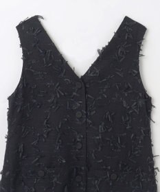 GRACE CONTINENTAL リボンヤーンジレドレス