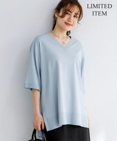 23区 L 【先行予約/WEB&一部店舗限定カラーあり/Lサイズ限定】レーヨンポリエステルストレッチ Vネック ニット