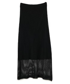 CRAFT STANDARD BOUTIQUE 配色メッシュニットスカート
