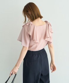 YECCA VECCA リボンスリーブブラウス